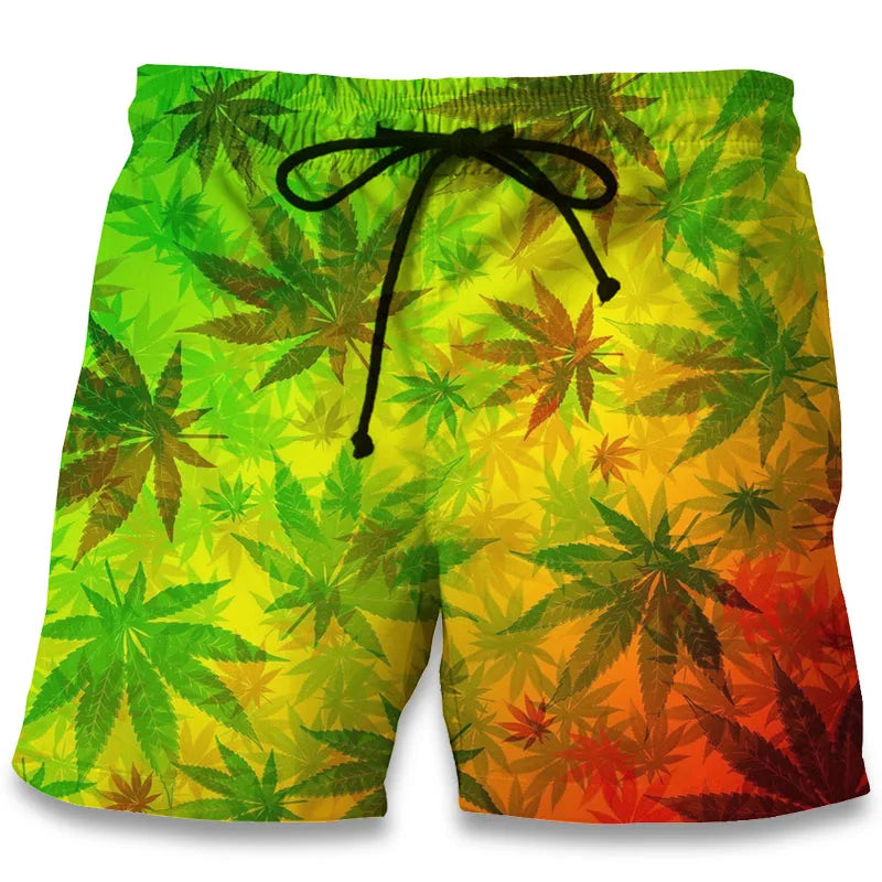 TheStoneyCrew™ Maple Weed Leaf Shorts