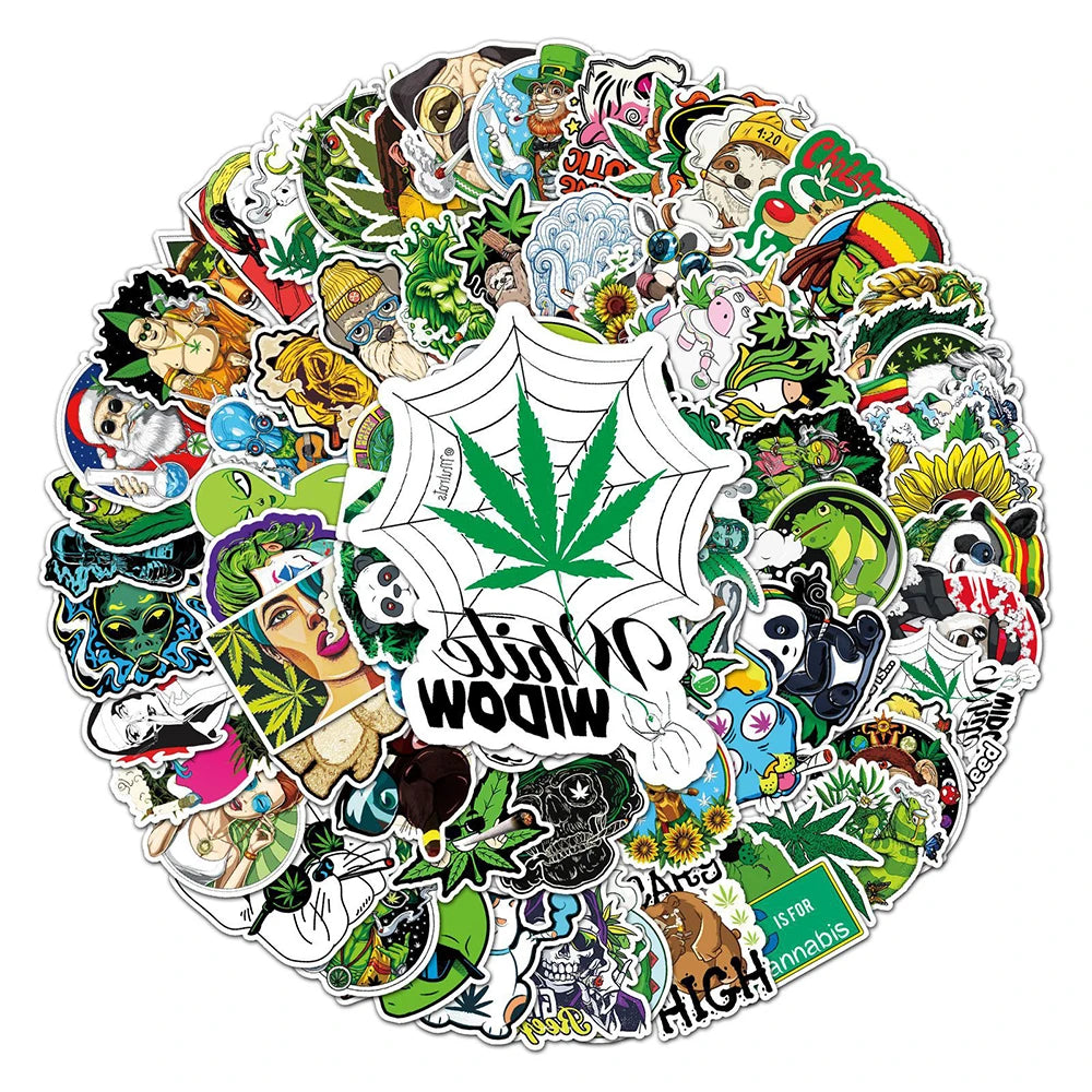 TheStoneyCrew™ 10/50/100PCS Marijuana Cartoon Stickers