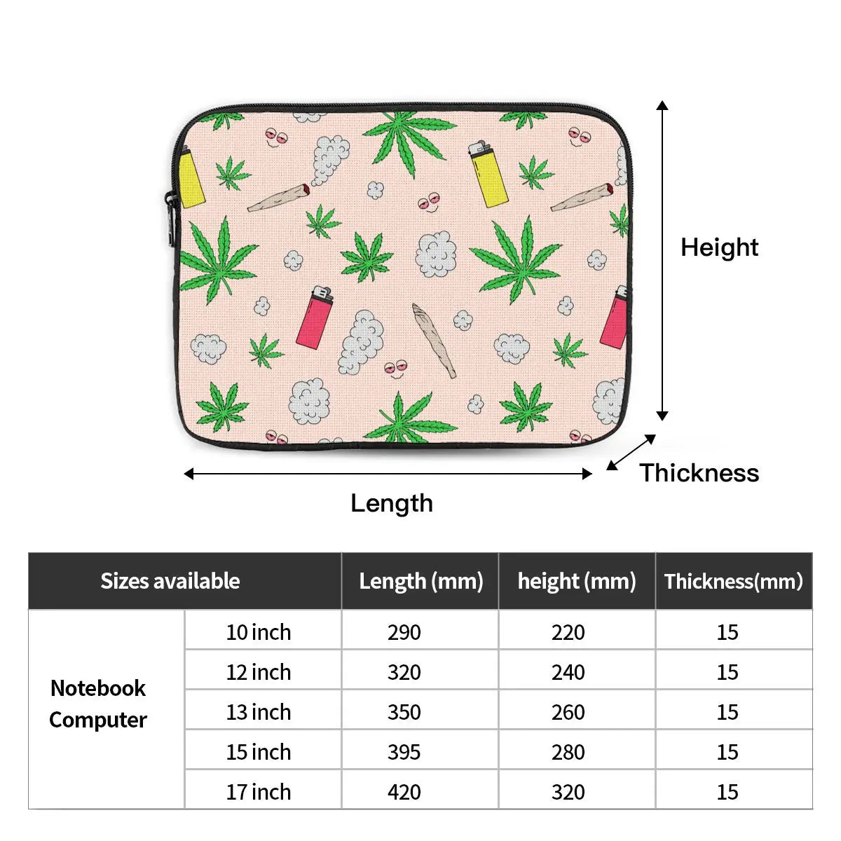 TheStoneyCrew™ Cannabis Leaf Sleeve Case