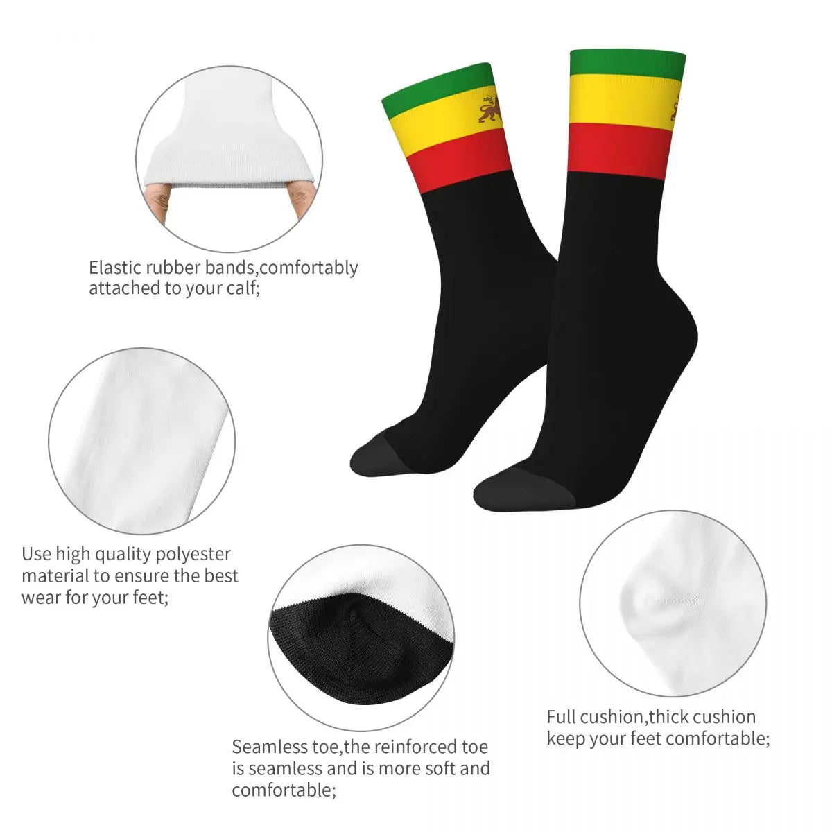 TheStoneyCrew Rasta Socks