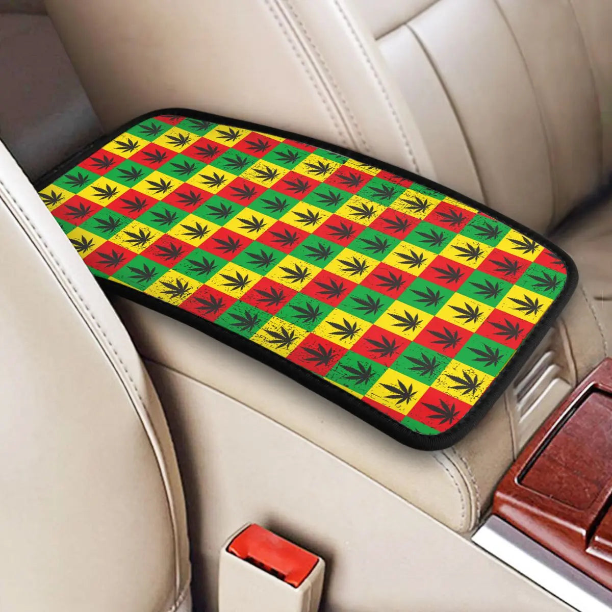 TheStoneyCrew™ Cannabis Leaf Car Armrest Cover