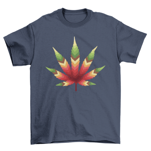 TheStoneyCrew™ Cannabis (red/brown/yellow/green) leaf T-shirt