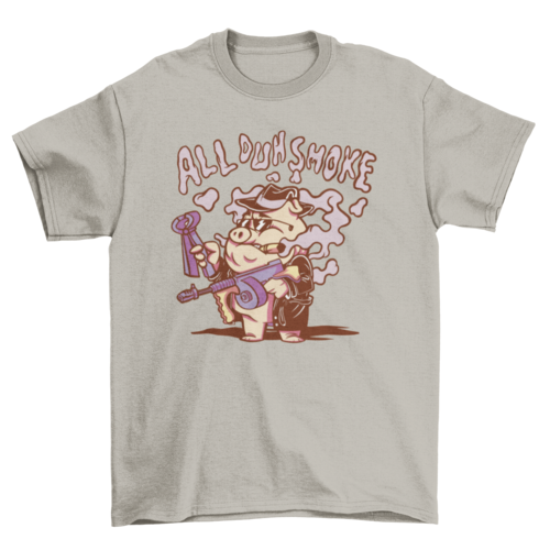 TheStoneyCrew™ Mafia pig smoking t-shirt