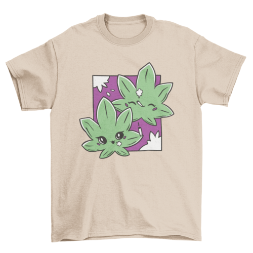 TheStoneyCrew™ Cute Weed Leaves Cartoon T-shirt